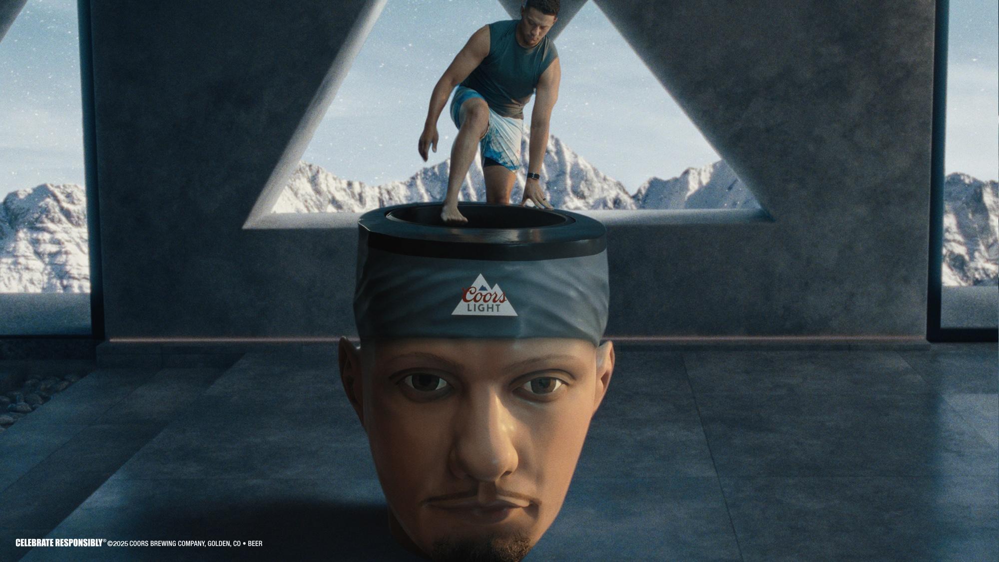 Patrick Mahomes cold plunges in his own head