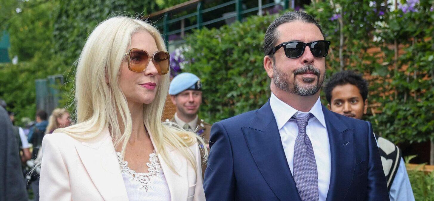 Dave Grohl and Jordyn Grohl in the Royal Box on Centre Court on Day three of Wimbledon 2025 on Wednesday 2nd July 2025.