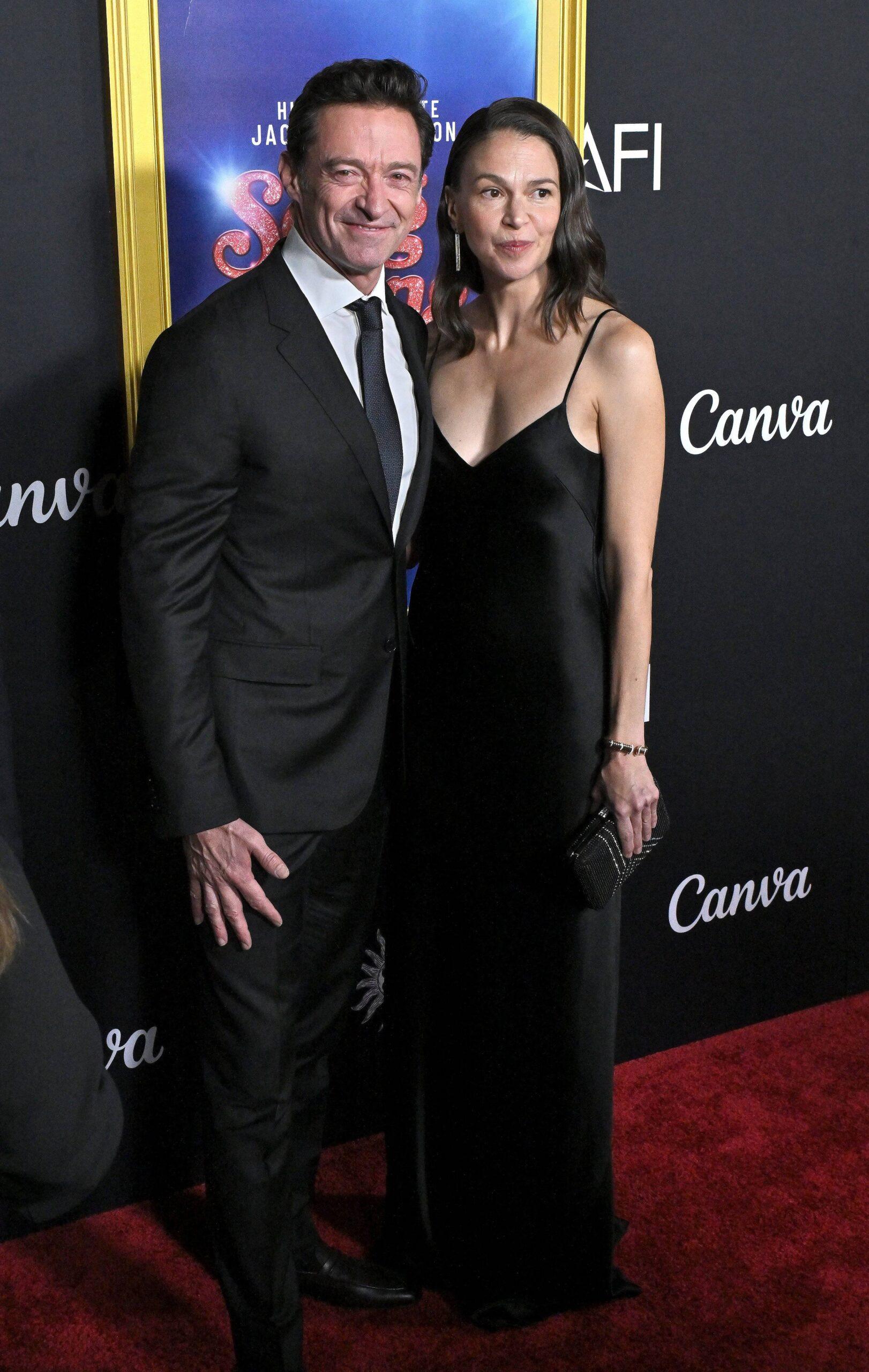 Hugh Jackman and Sutton Foster attend AFI Fest Song Sung Blue Closing Night Premiere