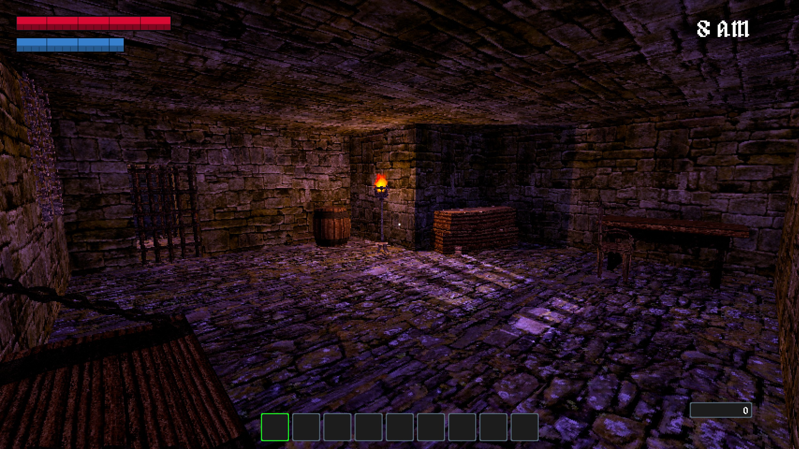 View of prison cell in Nox Mortalis