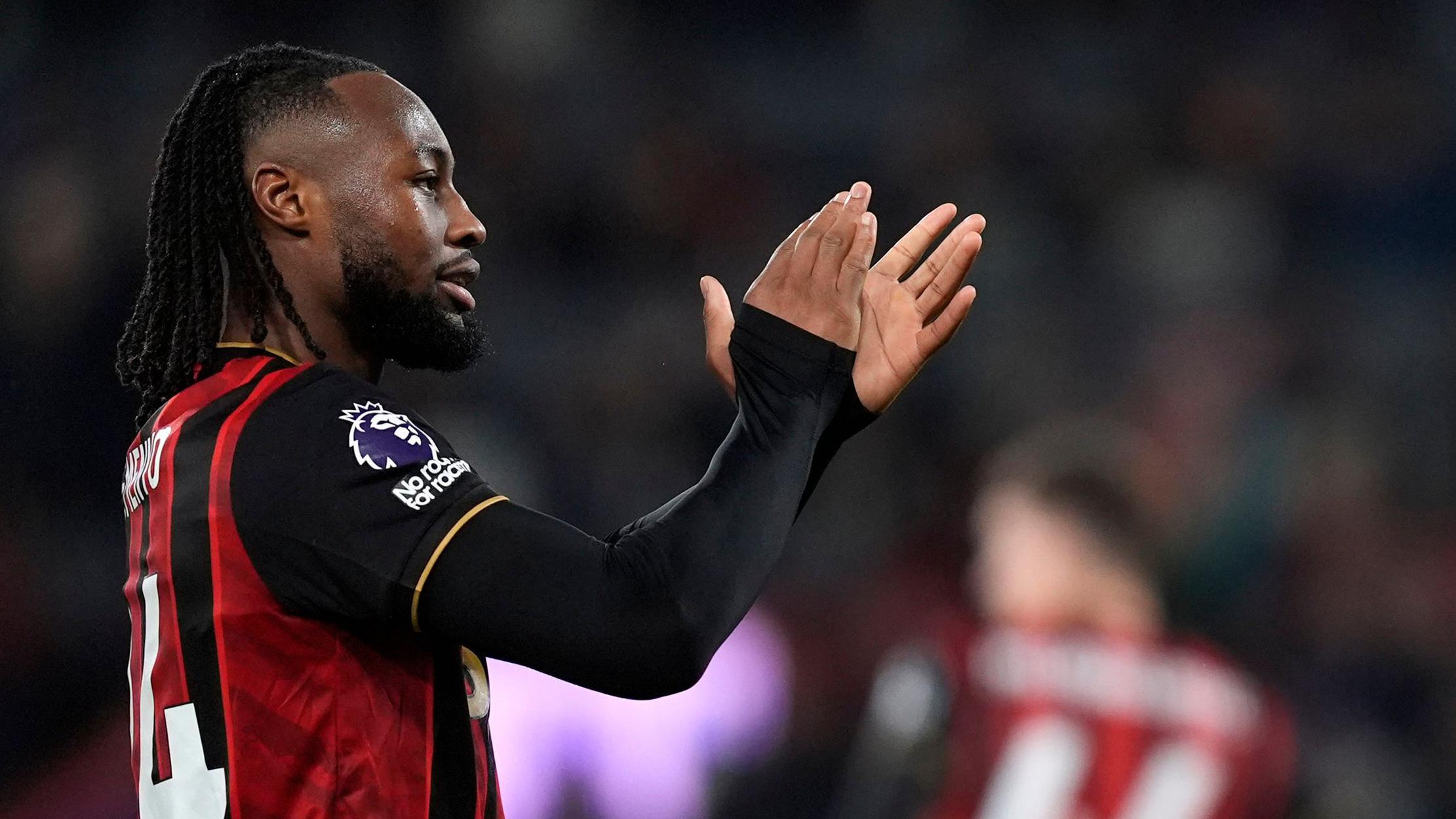 Antoine Semenyo applauds Bournemouth fans