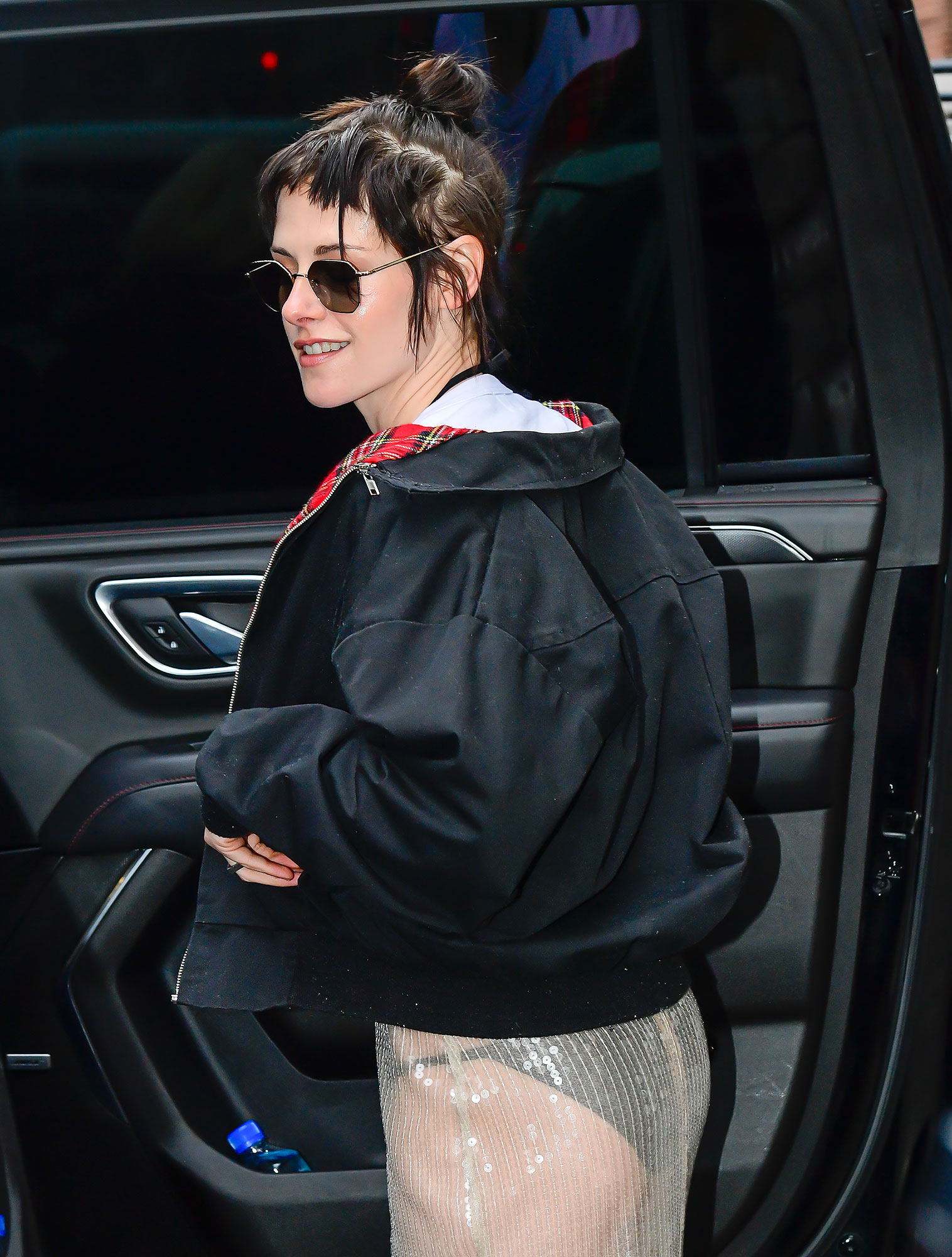 Kristen Stewart Steps Out in a Completely See Through Skirt in New York City