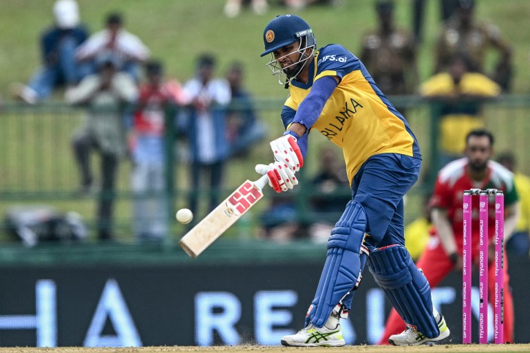 Dasun Shanaka in action.