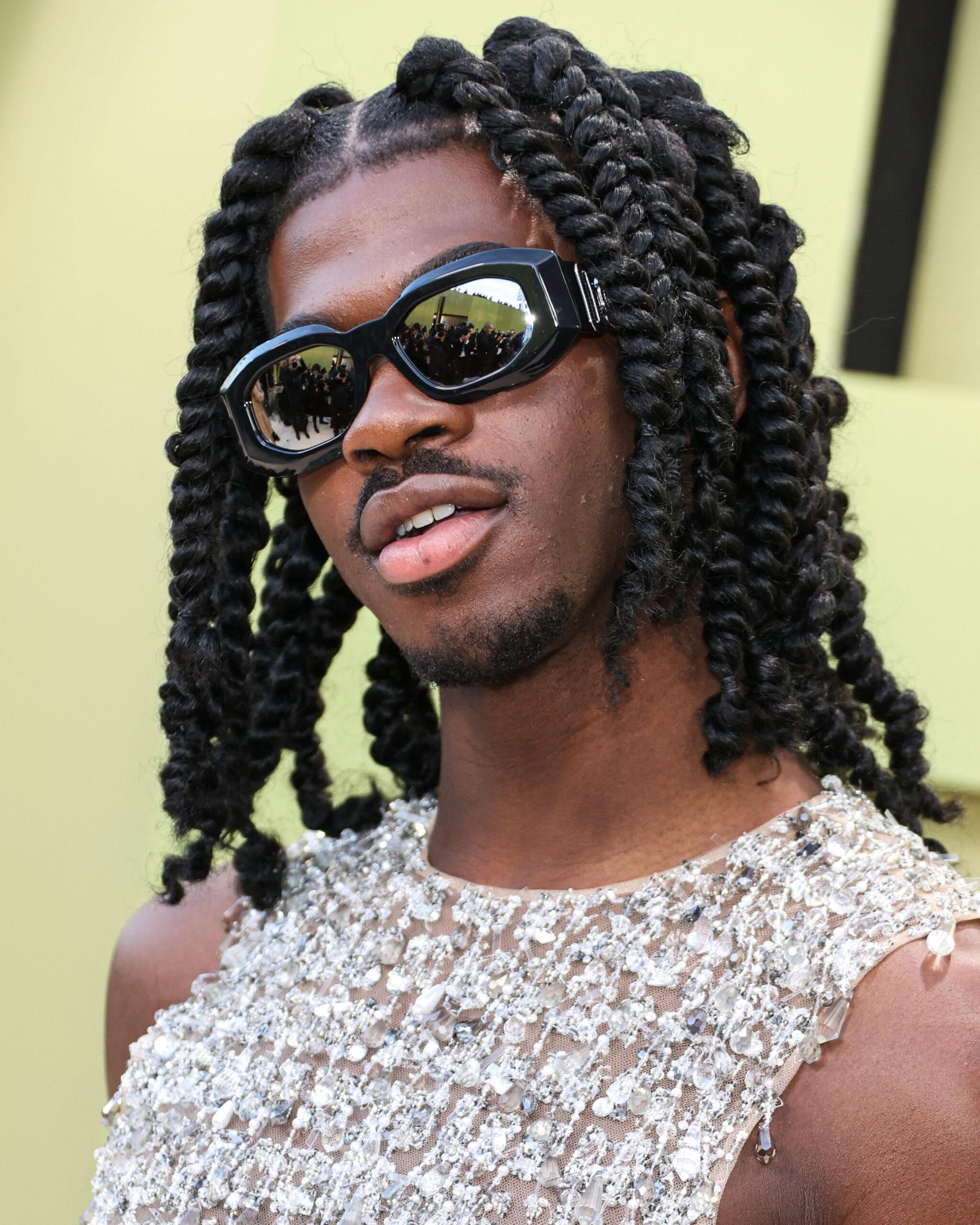 Lil Nas X at Versace Fall/Winter 2023 Fashion Show