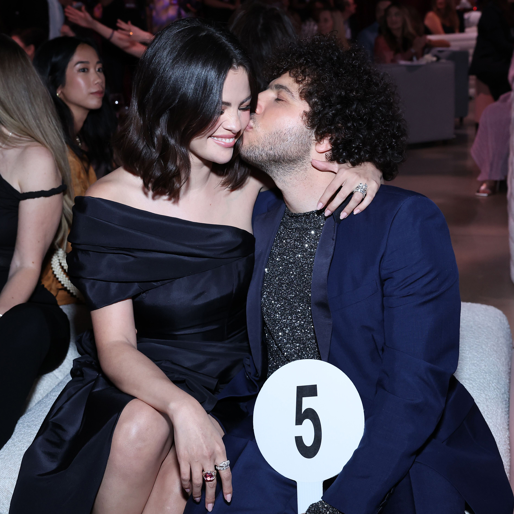 Benny Blanco Kisses Selena Gomez Cheek at Rare Impact Fund Benefit