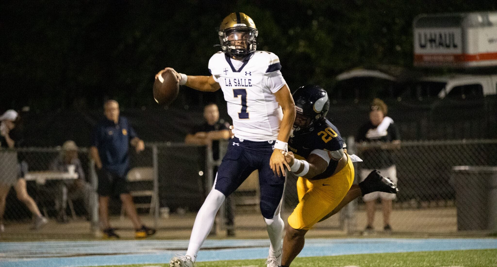 La Salle quarterback and Missouri commit Gavin Sidwar. Aug. 22, 2025 -- Andre Swinton / PSN