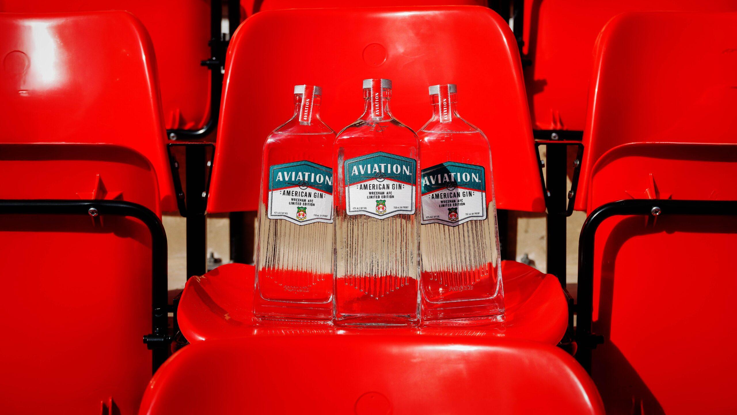 Aviation gin bottles