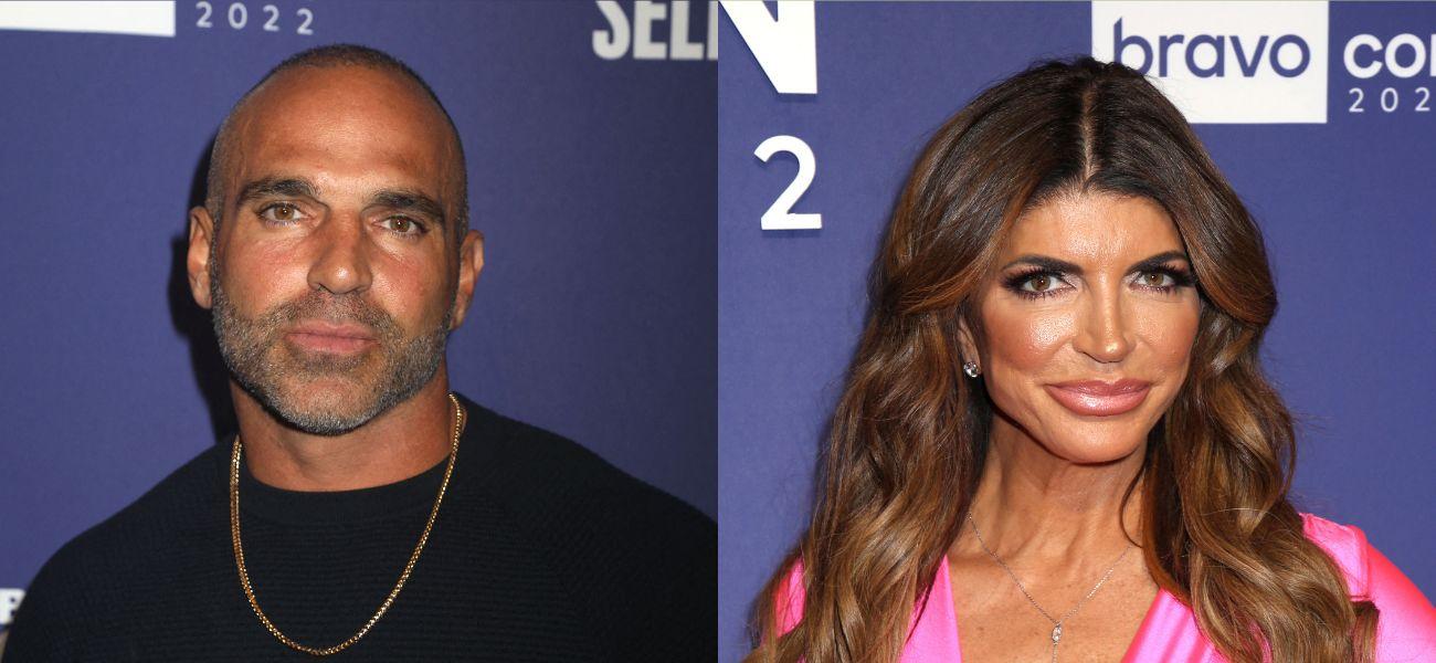 Photo collage of Teresa Giudice and Joe Gorga.