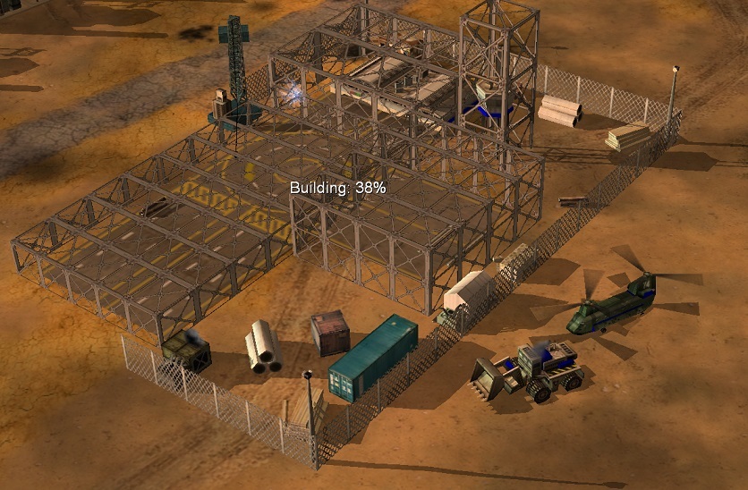 说到空投工程设备建造简易机场……