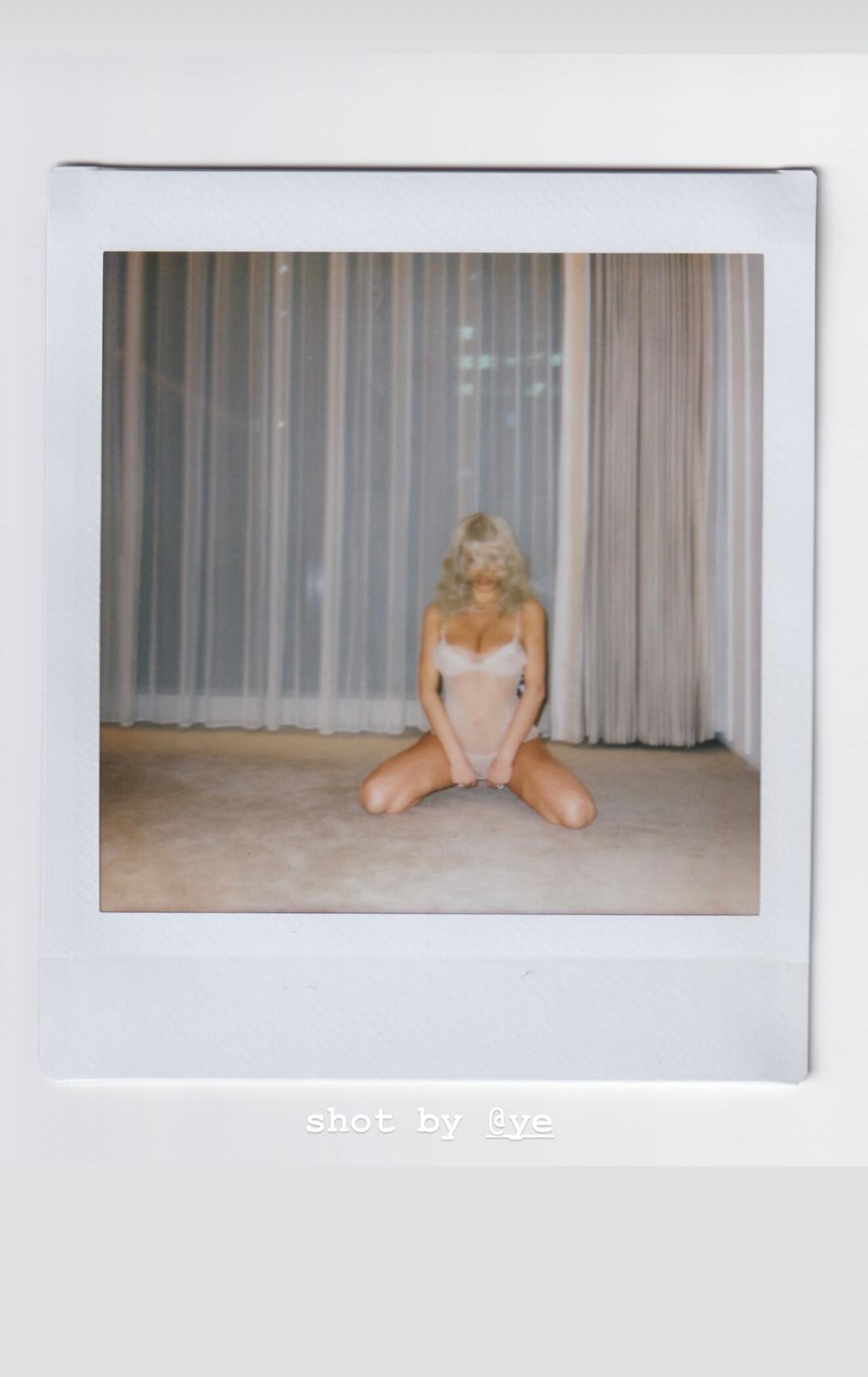 Bianca Censori poses for the camera.