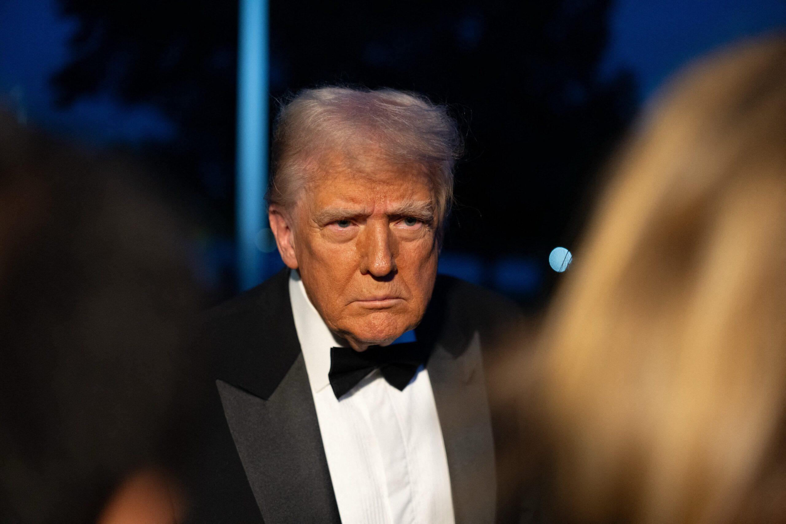 Donald Trump Heads To Dinner From White House