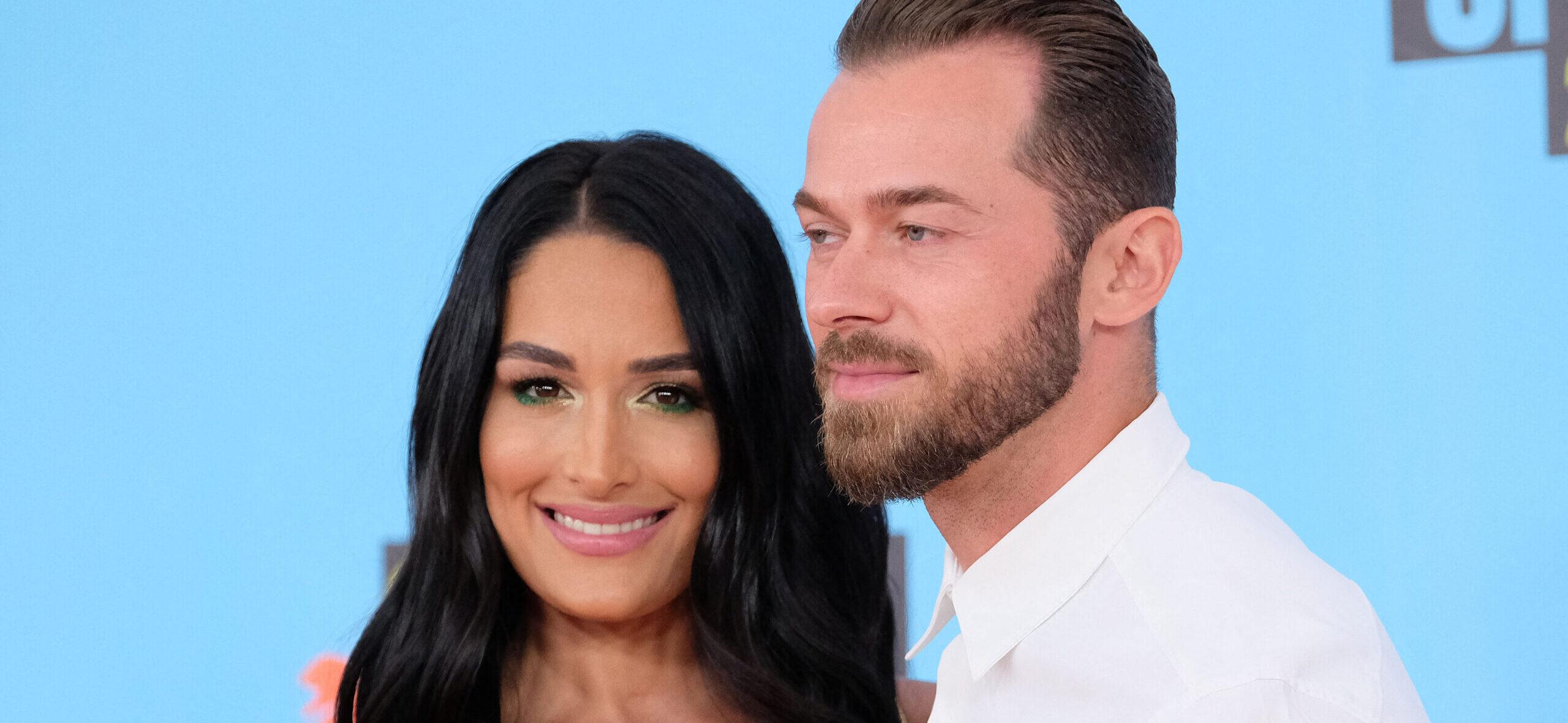 Nikki Garcia and Artem Chigvintsev at 2019 Nickelodeon Kids' Choice Sports Awards
