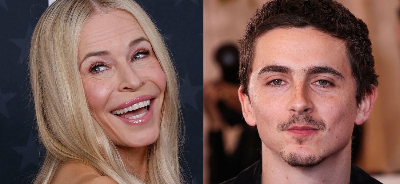 Chelsea Handler (left) Timothee Chalamet (right)