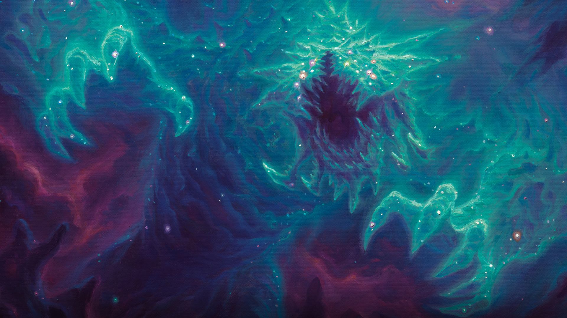 A huge, reptilian space creature