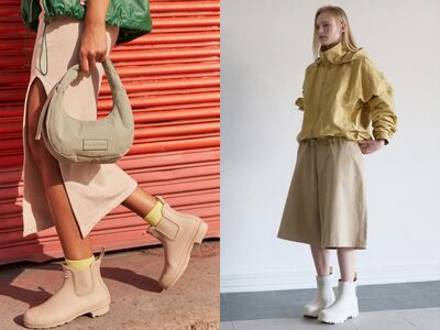 下雨天也有好心情！「奶油色雨靴」超可愛　厚底設計悄悄增高瘦美腿