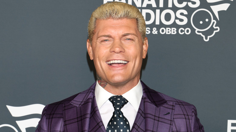 Rhodes at a Fanatics event