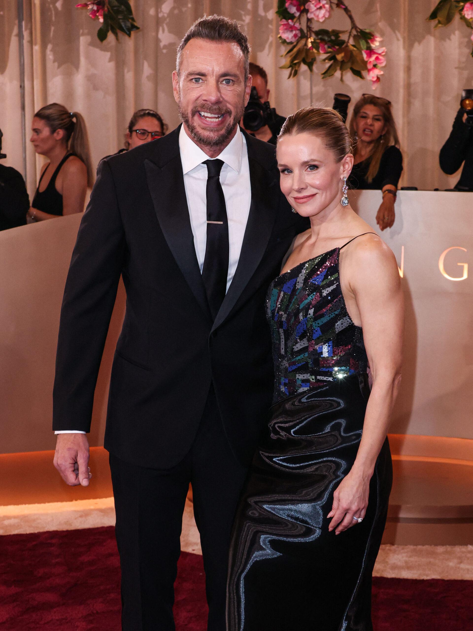 Dax Shepard and Kristen Bell at the 83rd Annual Golden Globe Awards