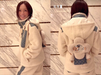 濱崎步穿20萬LV滑雪裝好貴氣　背13萬娃娃包卡哇伊