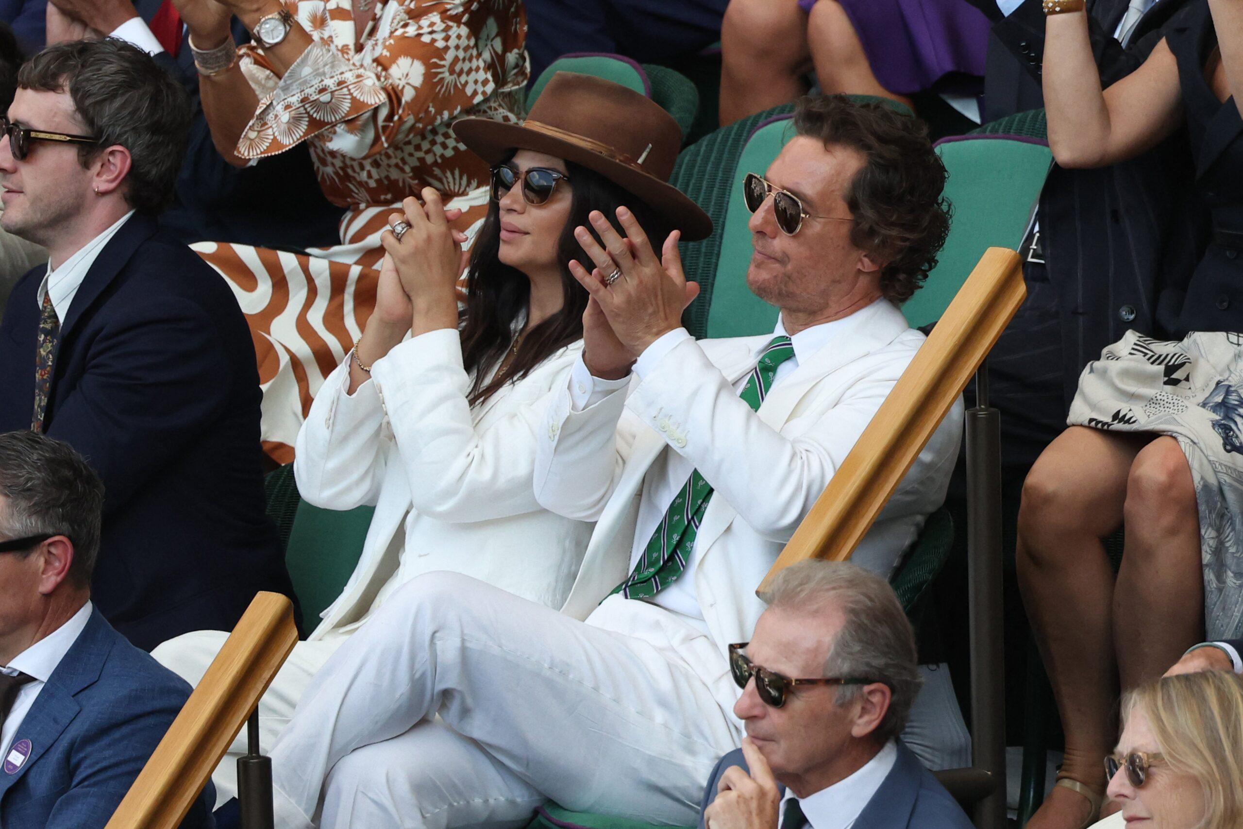 Matthew McConaughey at Wimbledon
