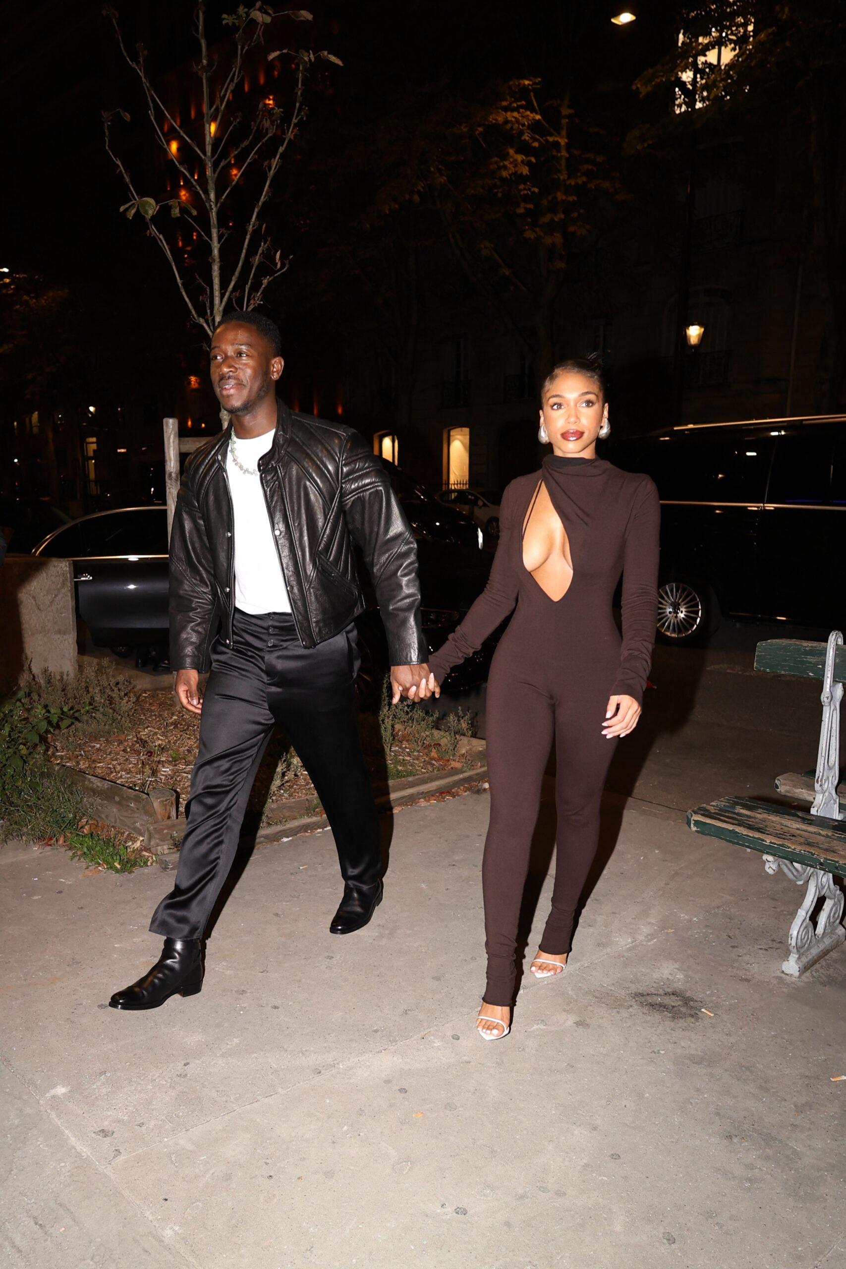 Lori Harvey was at Hailey Bieber's party at the Voltaire then went to Richie Akiva's party at the Manko with Damson Idris hand in hand