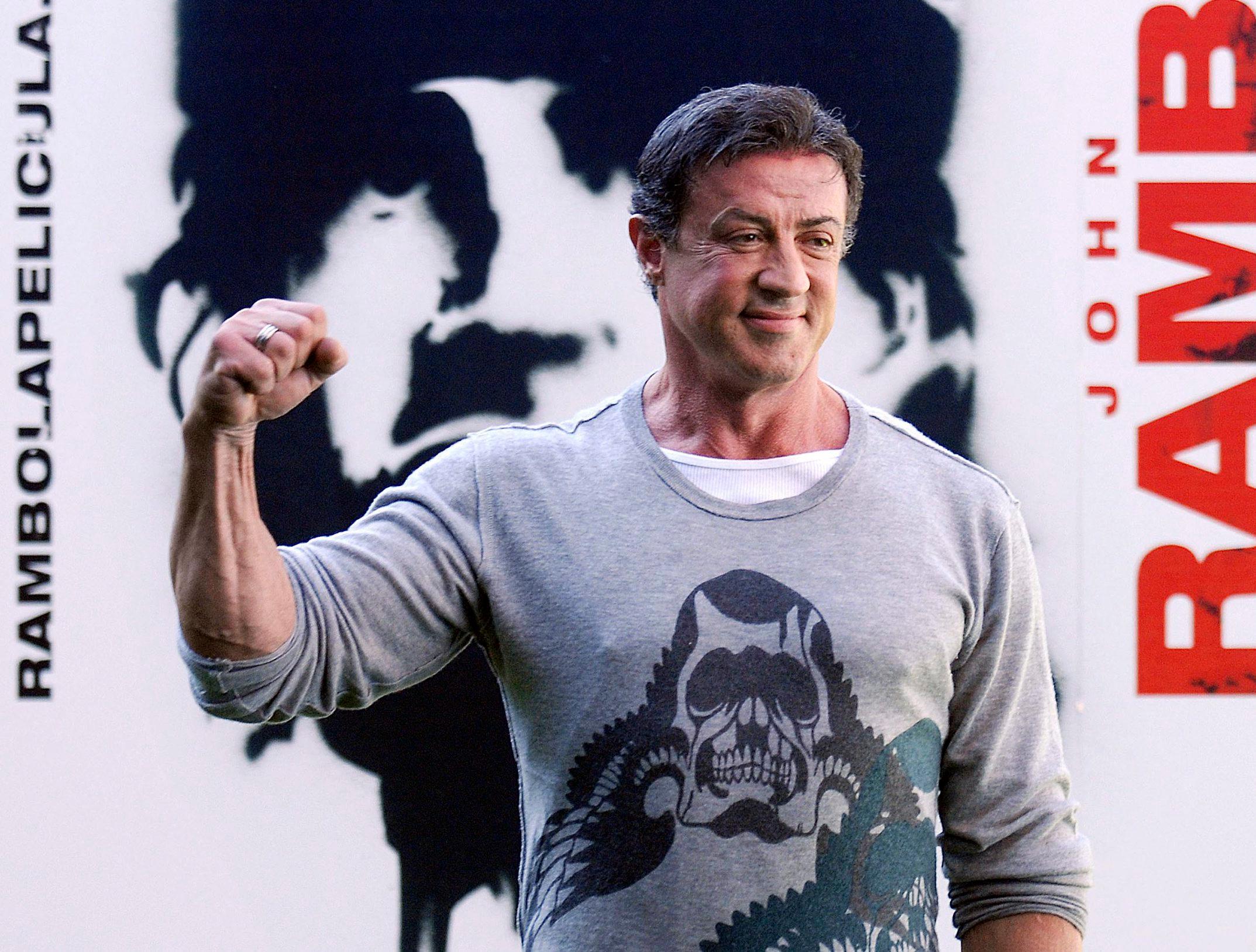 Sylvester Stallone at Rambo