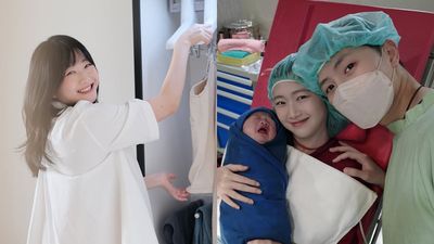 《全明星》晏柔中生了！　甜曬超萌合照：終於見到你