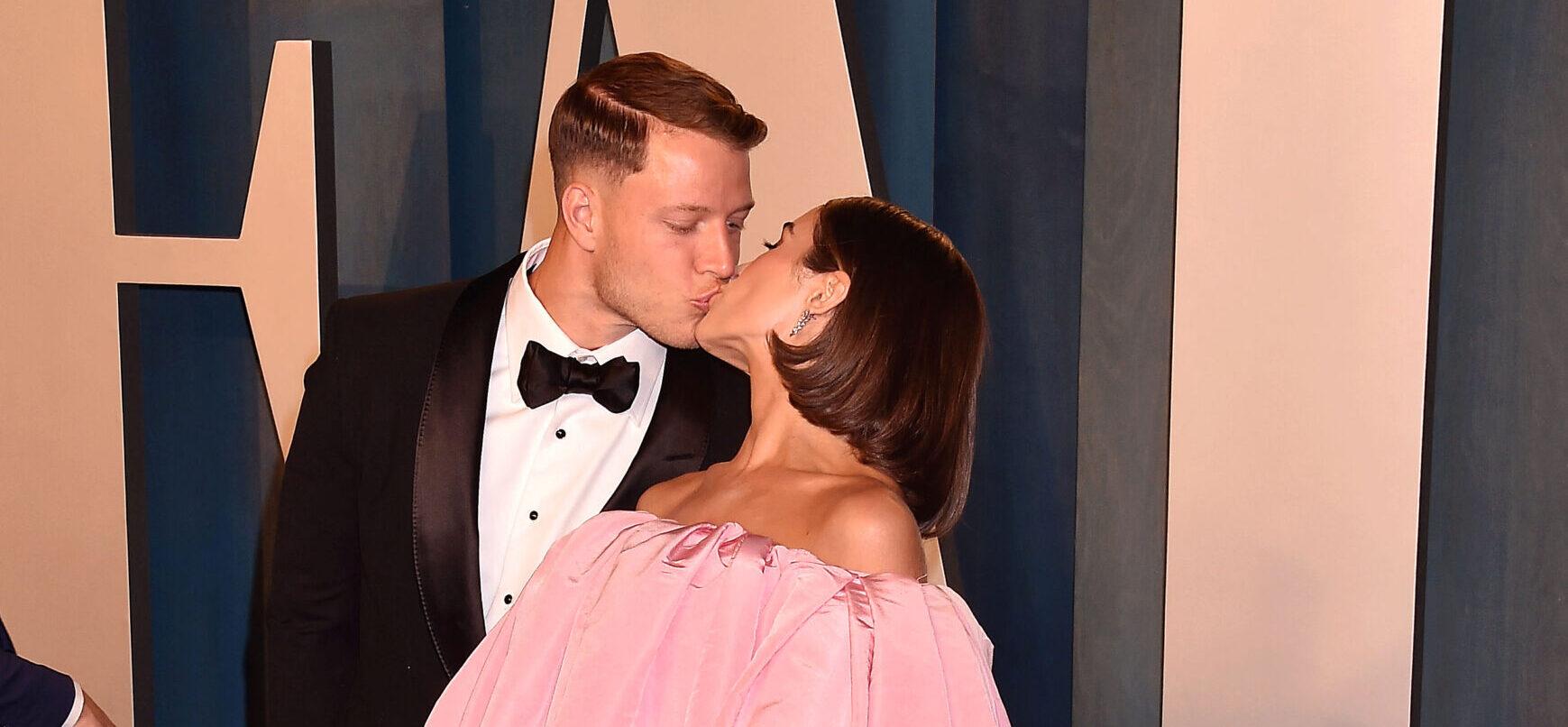 Christian McCaffrey and wife Olivia Culpo.