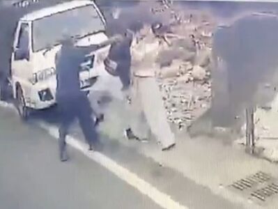 倒垃圾打起來！彰化男突襲鄰居遭飛踢　清潔隊員淡定作業