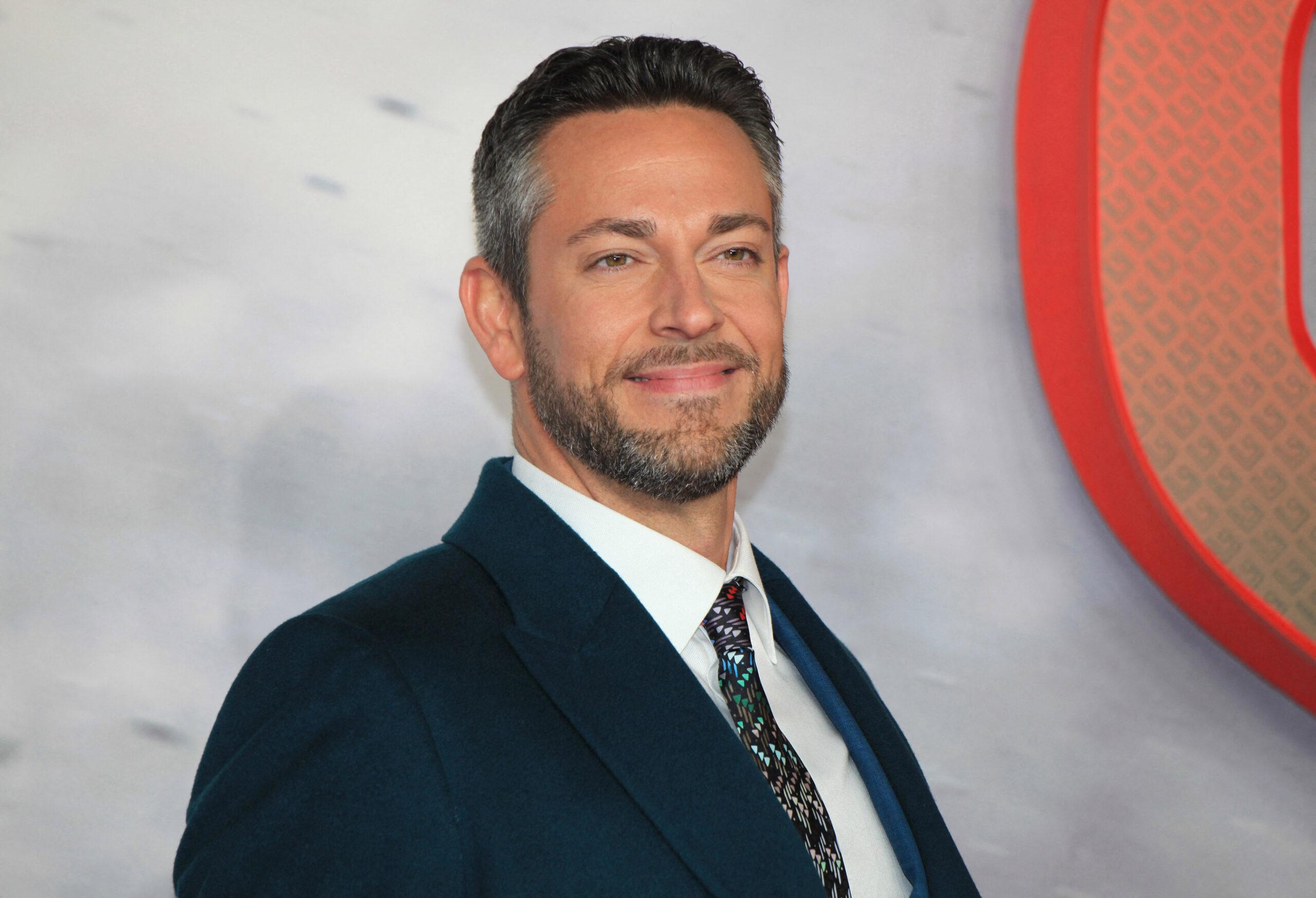 Zachary Levi at Shazam! Fury of the Gods UK premiere.