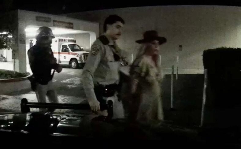 Britney Spears being arrested