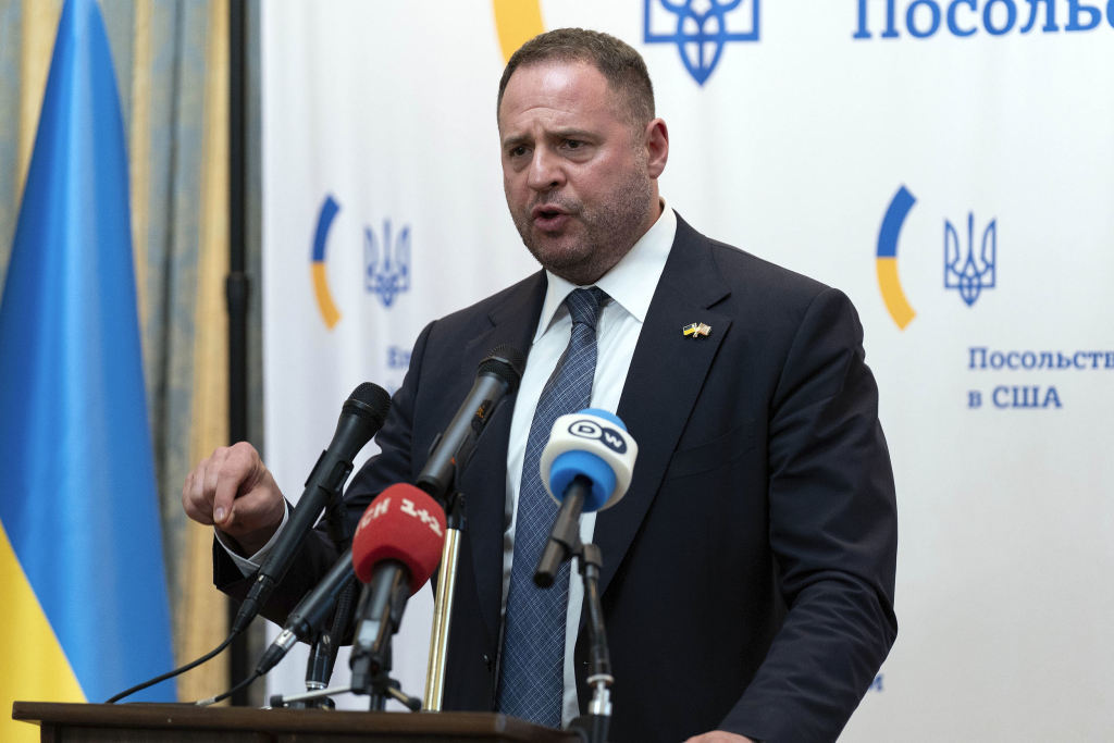 当地时间2025年6月4日，乌克兰总统办公室主任叶尔马克。视觉中国 图