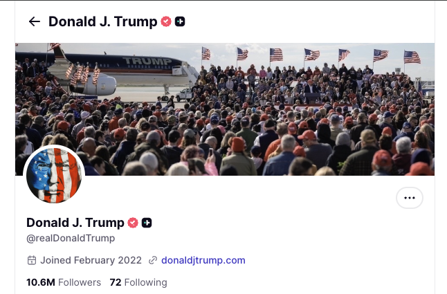 Trump on Truth Social