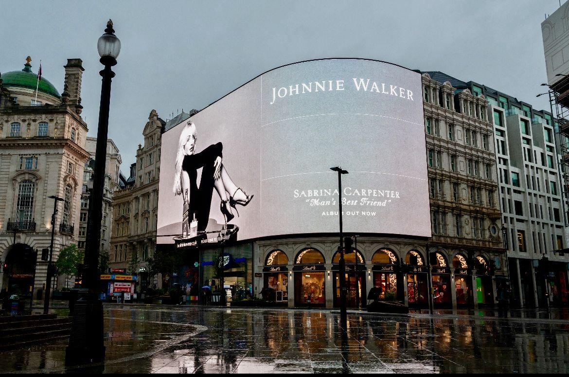 Johnnie Walker ad with Sabrina Carpenter. 