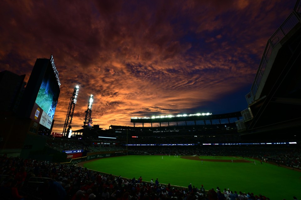 ATLANTA, GEORGIA - OCTOBER 12: A general view prior to game two of the National League Division Series between the Philadelphia Phillies and Atlanta Braves at Truist Park on October 12, 2022 in Atlanta, Georgia. (Photo by Adam Hagy/Getty Images)