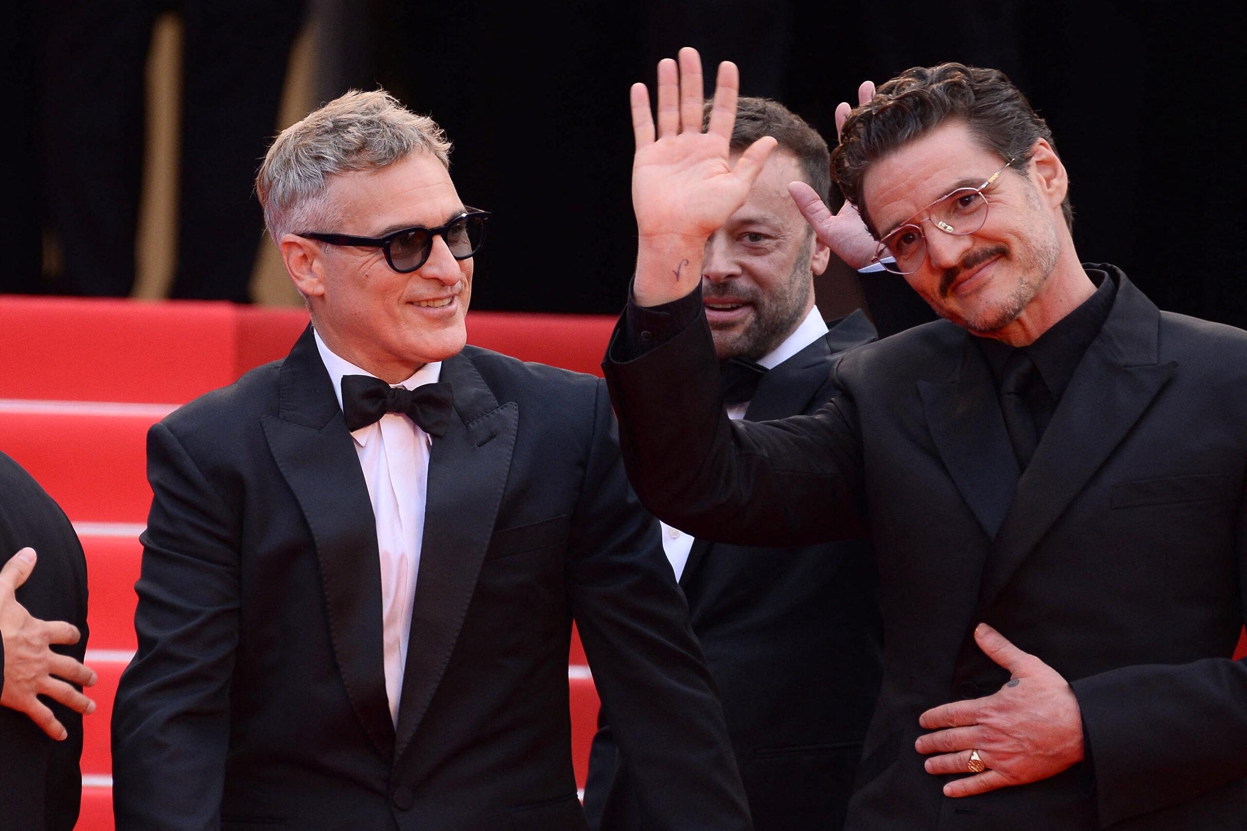 Pedro Pascal and Joaquin Pheonix at Premiere for EDDINGTON in Cannes