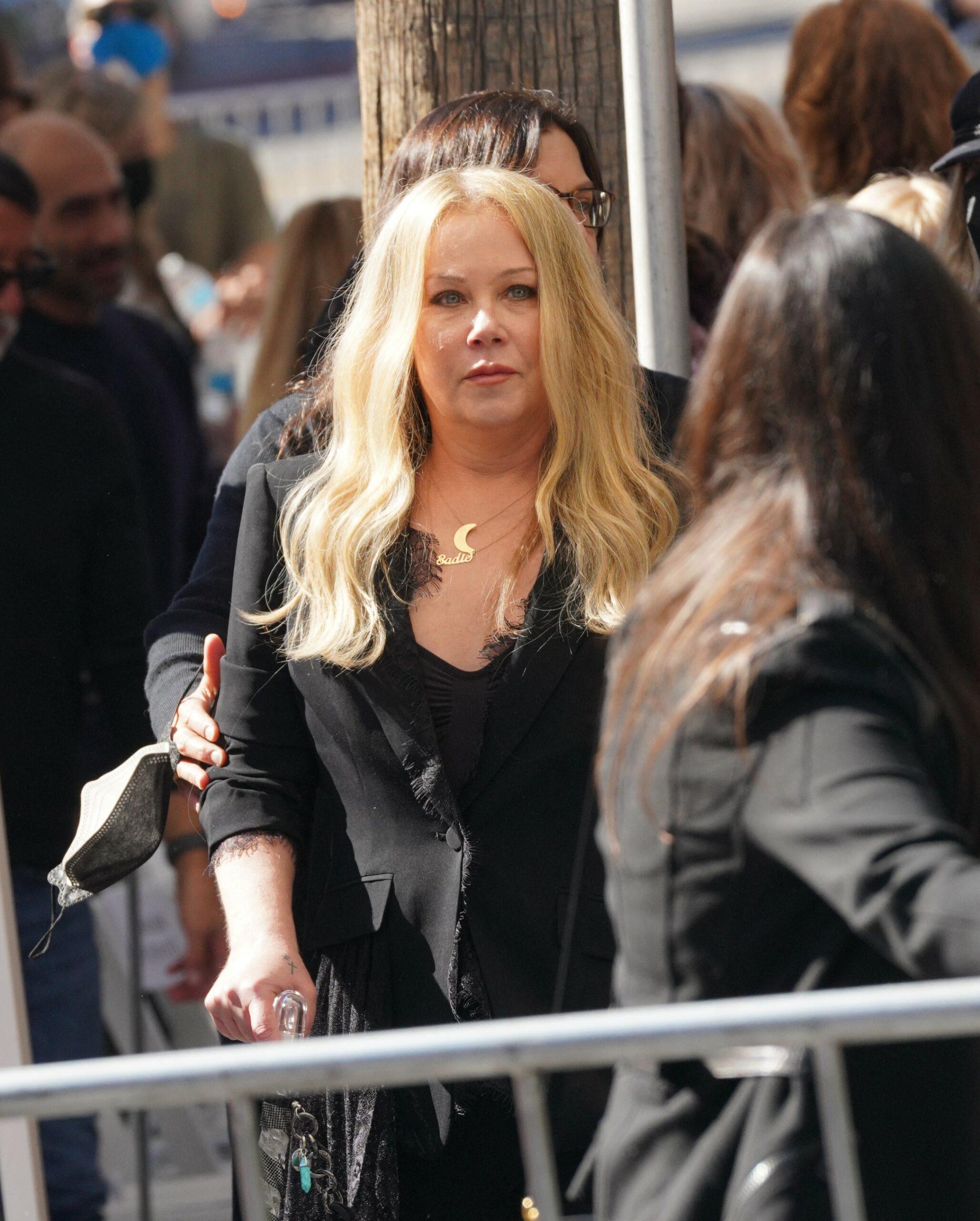 Christina Applegate at her Hollywood Walk of Fame ceremony