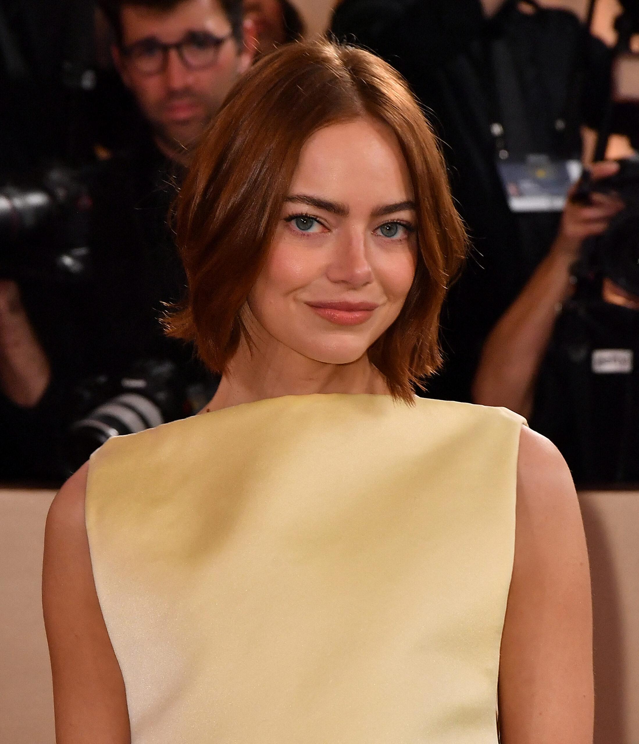 Emma Stone at the 83rd Annual Golden Globe Awards