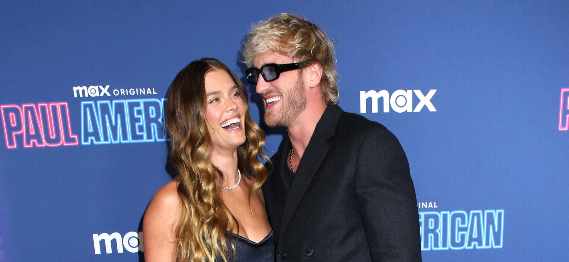 Logan Paul and Nina Agdal at Max's 'Paul American' New York Premiere