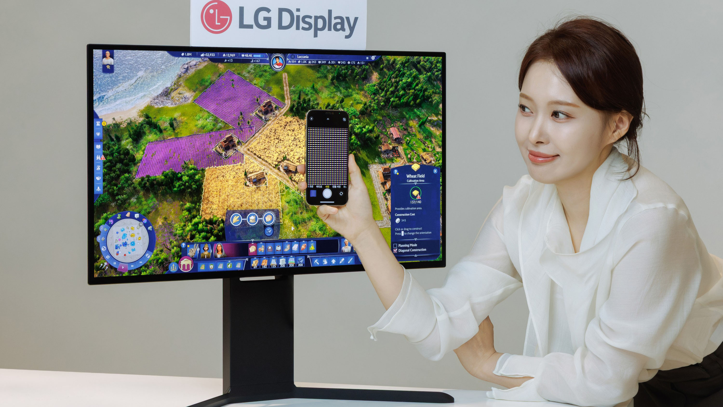 LG's new OLED with an RGB stripe subpixel layout.