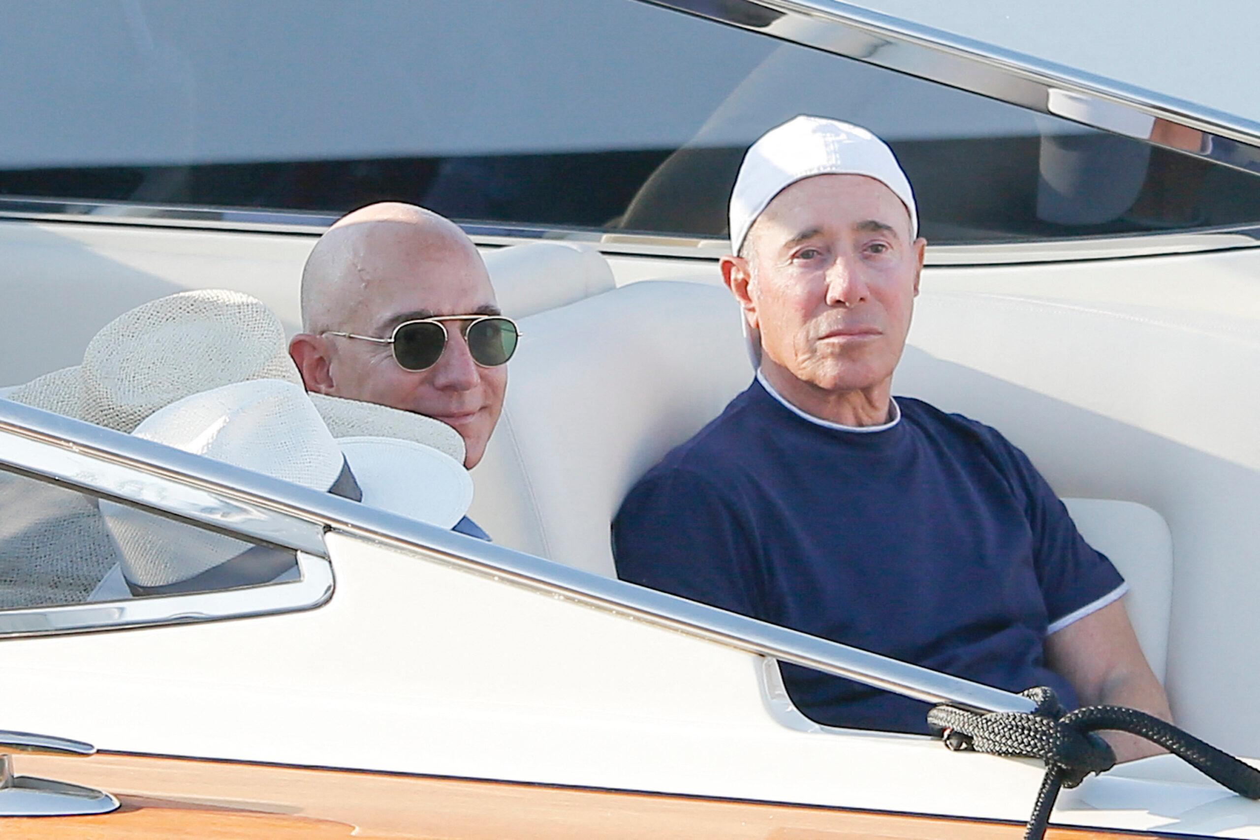 Jeff Bezos and David Geffen in Saint Tropez