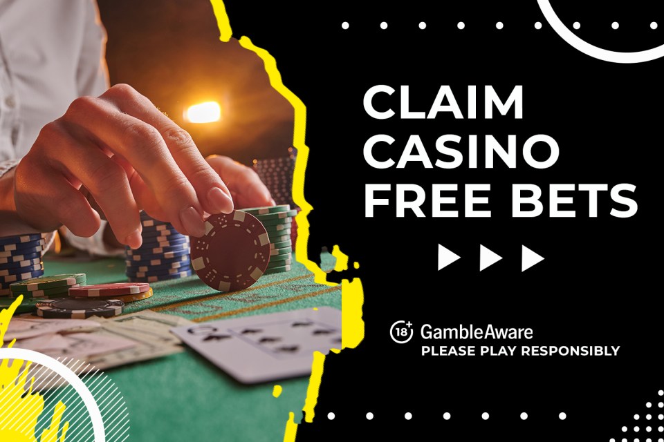 Claim casino free bets. Play responsibly.