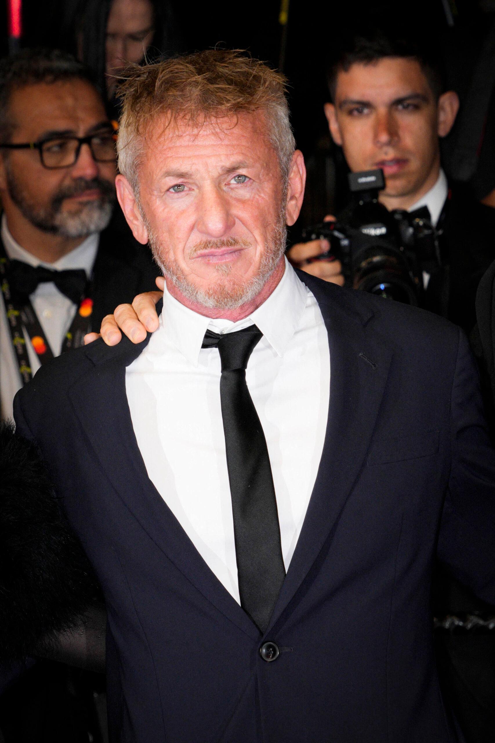 Sean Penn at "Black Flies" Red Carpet - The 76th Annual Cannes Film Festival
