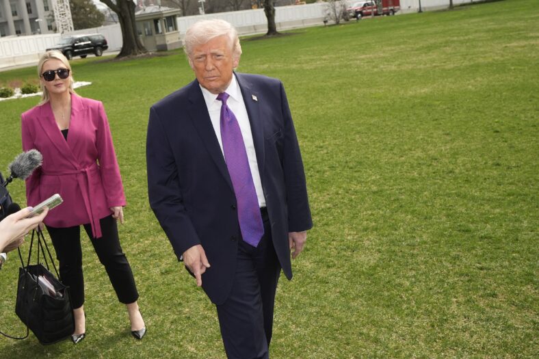 Donald Trump on the South Lawn