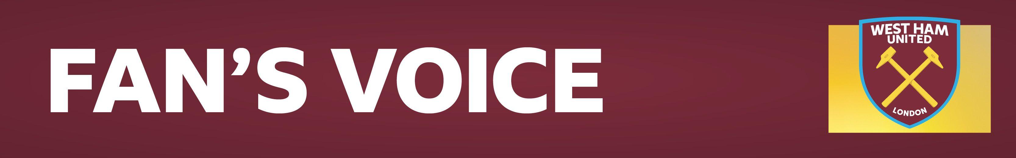 West Ham fan's voice banner