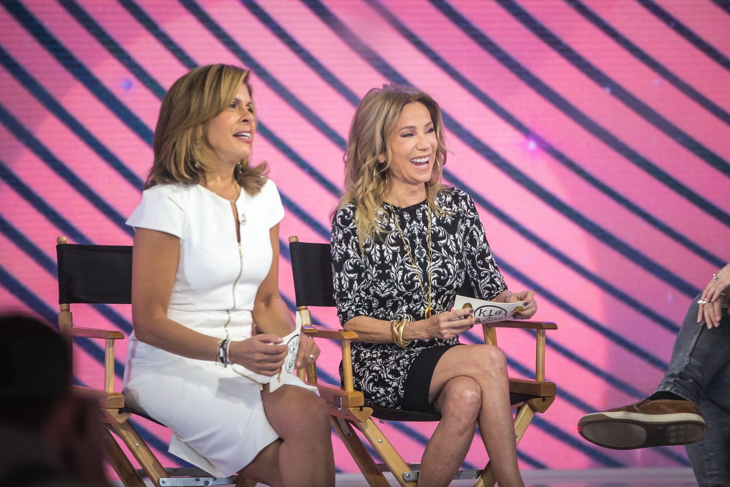 Kathie Lee Gifford and Hoda Kotb on set at NBC apos s Today Show