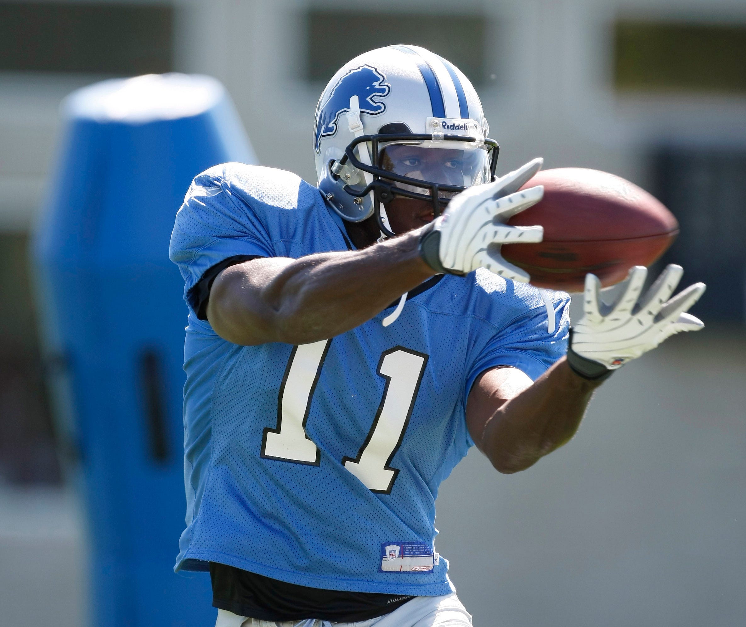 Detroit Lions wide receiver Roy Williams during the Detroit Lions afternoon training camp session.