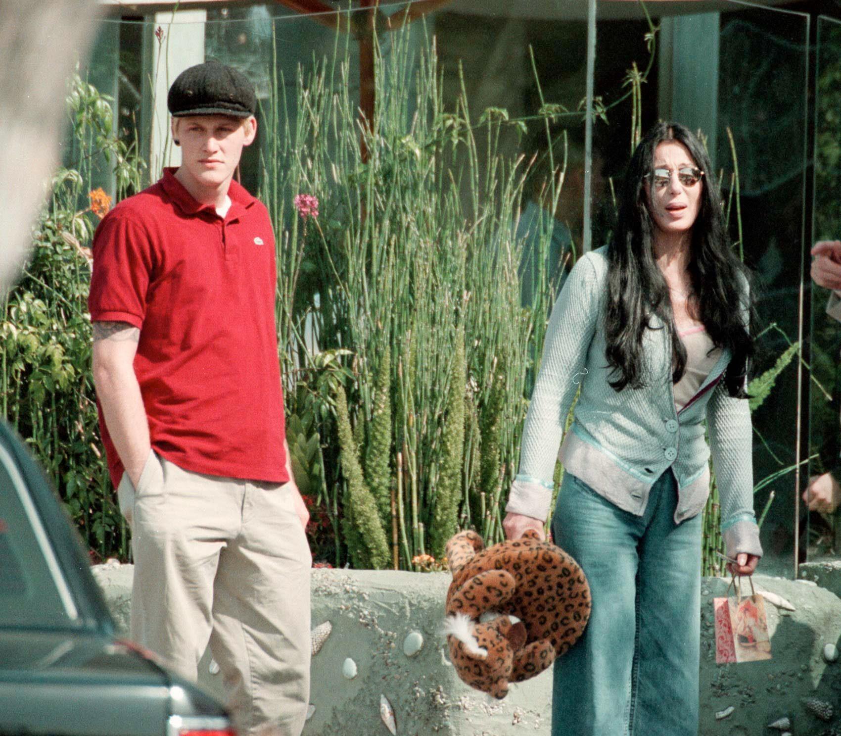 Cher and her son Elijah Blue Allman
