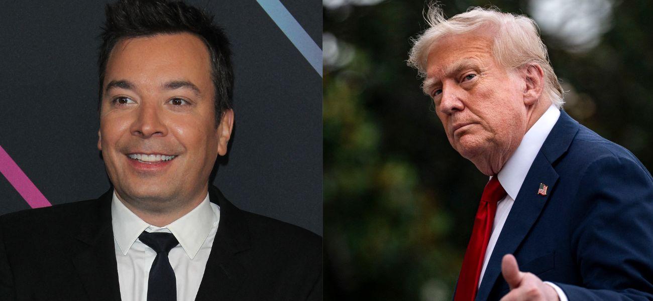 Jimmy Fallon (left) Donald Trump (right)