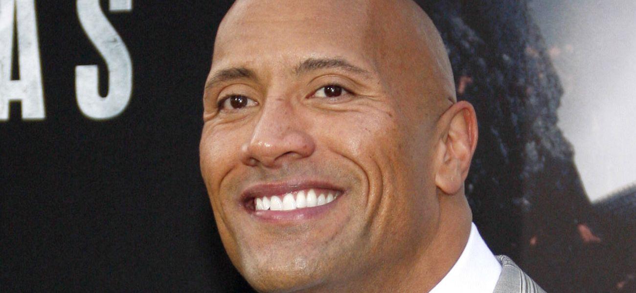 Dwayne Johnson smiling