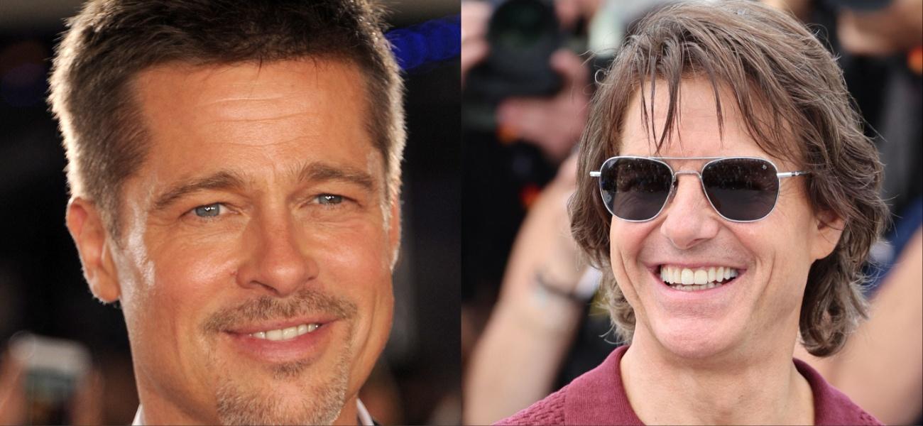 Collage of Brad Pitt and Tom Cruise